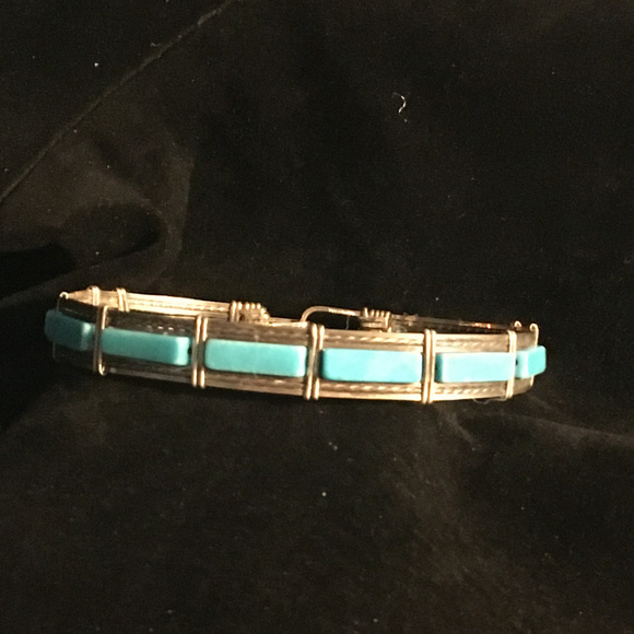 ATG Jewelry - Sterling Silver Turquoise Bracelet